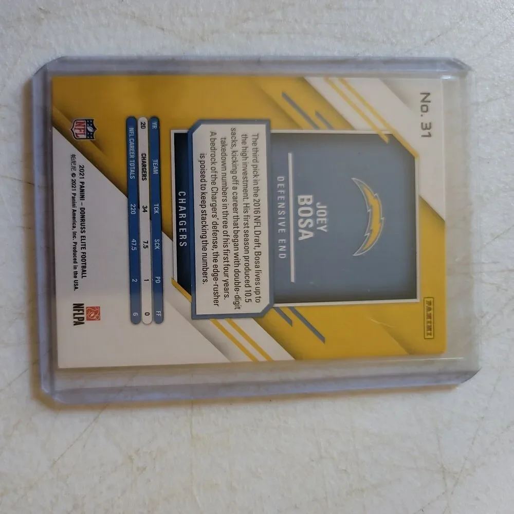 2021 Panini Donruss Elite - Joey Bosa #31 Status Explosion /275